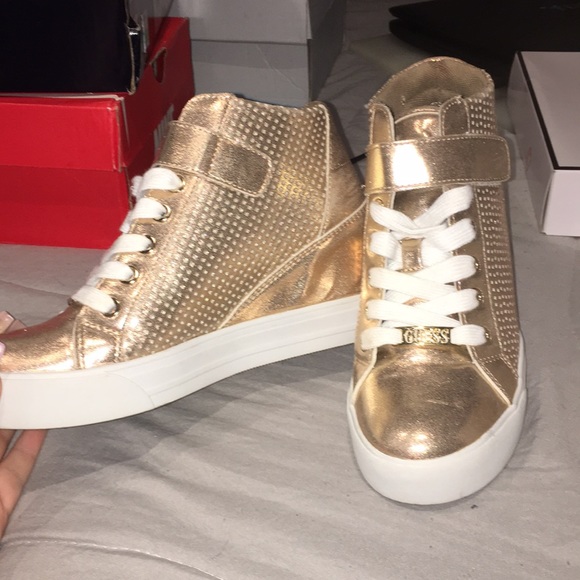 GUESS Gold Heel Sneaker - Picture 2 of 4